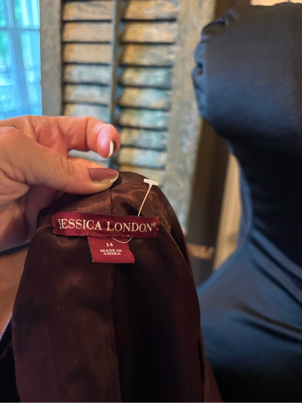 Jessica London Genuine Leather Moto Jacket Burgundy Plum Size 14 - Picture 3 of 5